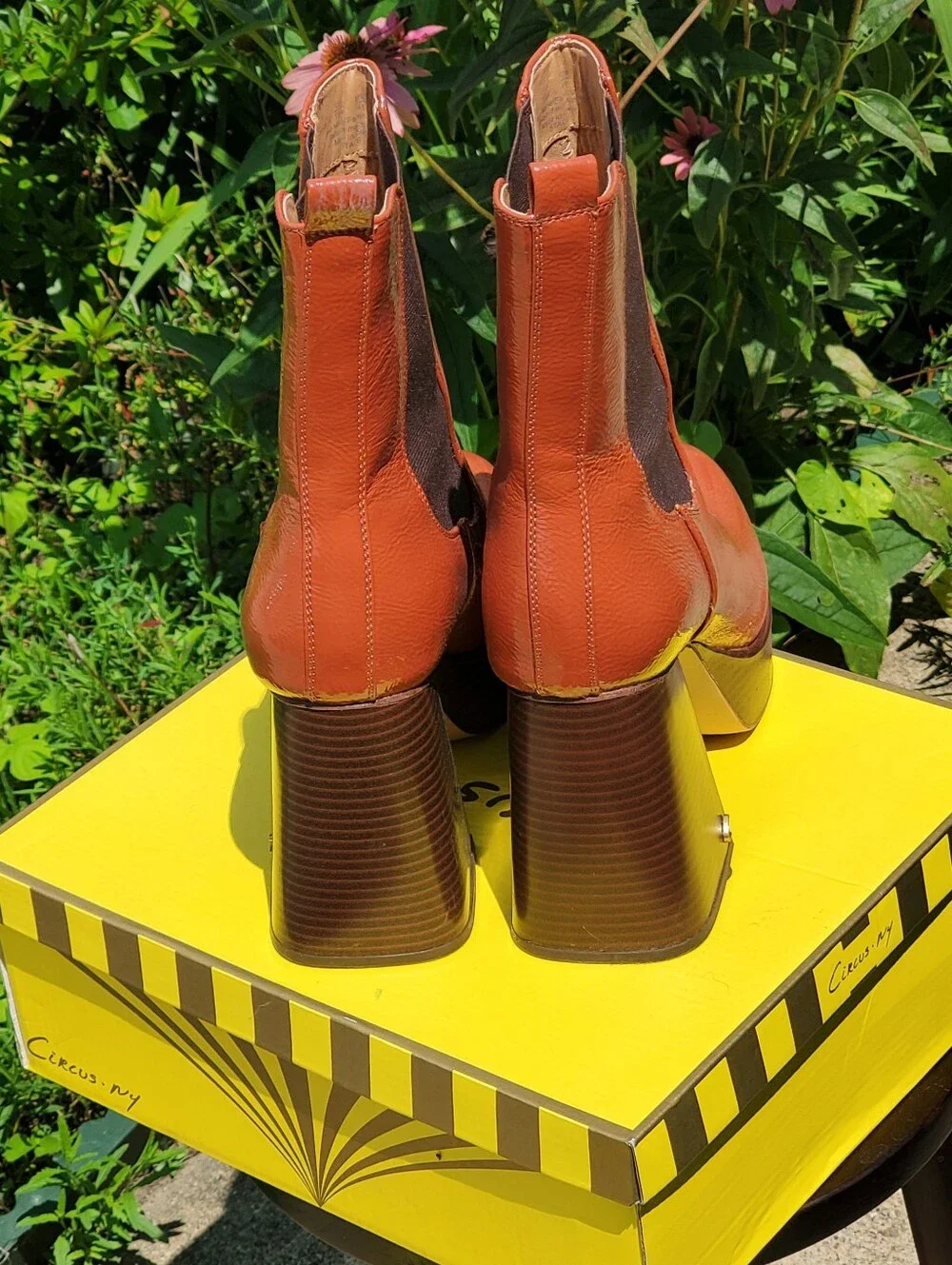 EUC - Circus by Sam Edelman Women’s Stace Platform Boot Size 10M Burnt Toffee